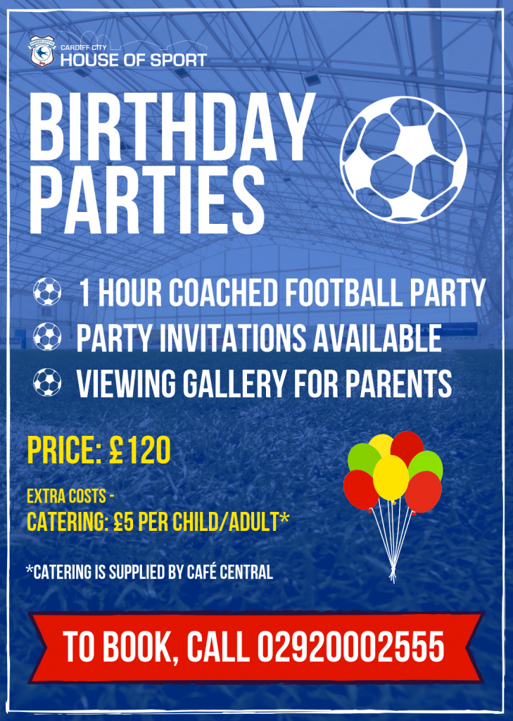 1 hour coached football partyparty invitations availableviewing gallery for parents