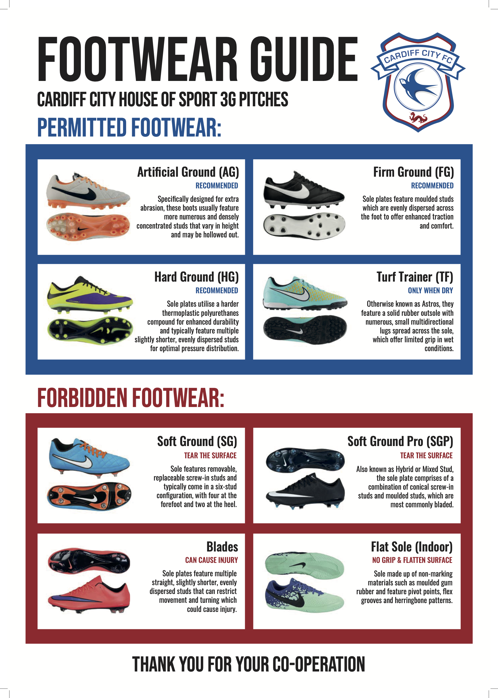 Footwear Guide Cardiff City House of Sport